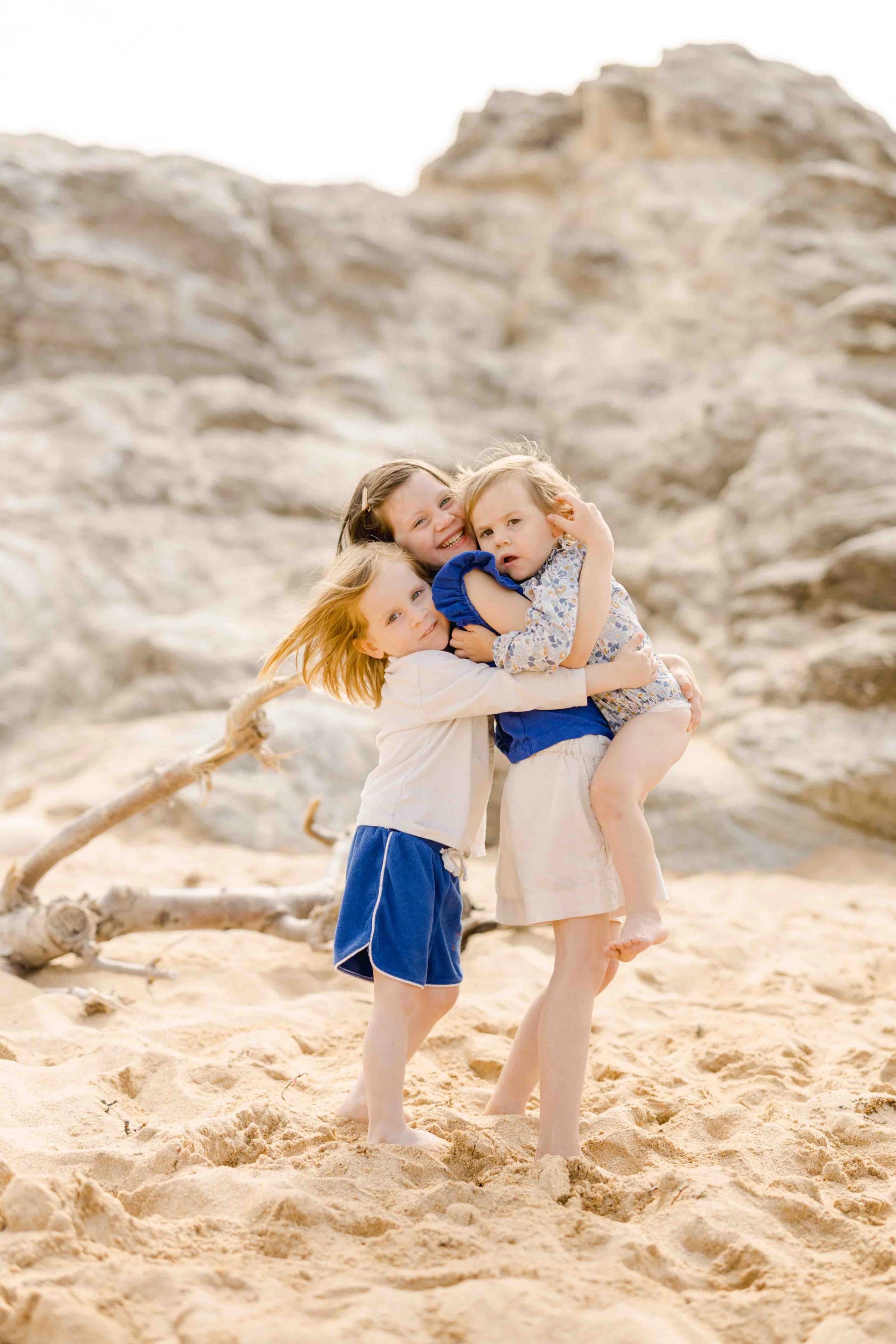 bonheur sable enfant gris marron